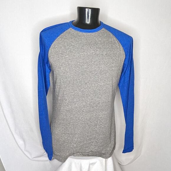 Men's Red Camel Long Sleeve Tee XL | Moisture-Wicking | Heather Gray & Blue - Picture 1 of 4